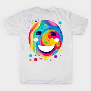 Colorful Smiling Faces of Happiness T-Shirt